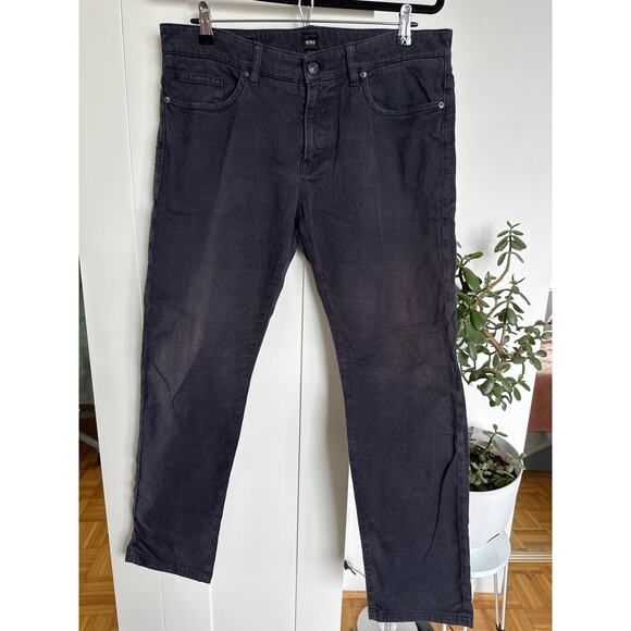 BOSS Hugo Boss Men's Navy/Black Stretch Jeans, 33/32, GUC - Picture 1 of 9